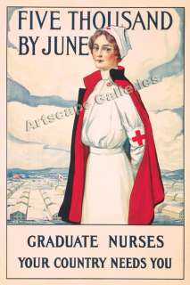 Graduate Nurses Your Country Needs You WW1 Poster 16x24  