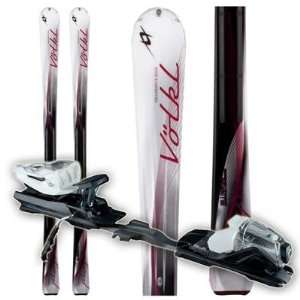 Volkl Attiva Playa Carving Skis + Attiva LT 10 Bindings 