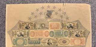   Fractional Currency Shield Treasury Department 39 Pieces Eagle Stars