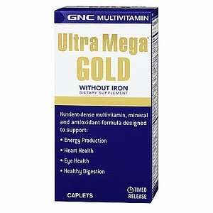  GNC Ultra Mega Gold without Iron 180cap Health & Personal 