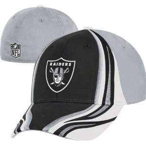  Oakland Raiders Flex Hat: Structured Race Stripes Flex Hat 