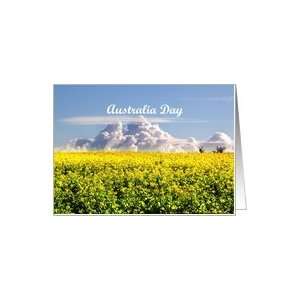 Australia Day   Canola, Crop, Clouds, Card