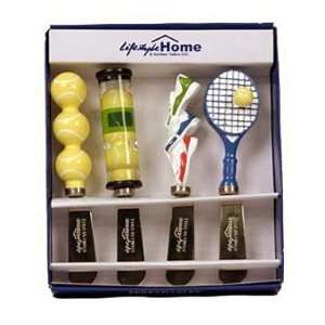 Match Point Tennis Themed Spreader Set   set of 4 Sports 