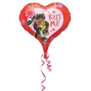  18 Kiss Me Frog   foil balloon Case Pack 10 Everything 