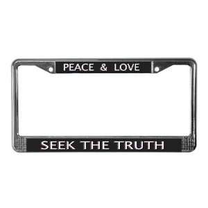 Seek The Truth   Funny License Plate Frame by   