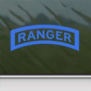 US Army Ranger Tab Emblem Insignia Blue Decal Car Blue Sticker: Arts 