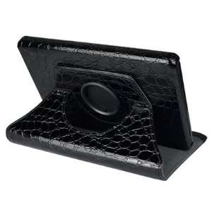  Ctech 360 Degrees Rotating Stand (Black Crocodile) Leather 