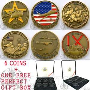  The Forgotten War Korean War 6 Coin Set & Box St022 