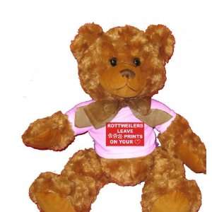  ROTTWEILERS LEAVE PAW PRINTS ON YOUR HEART Plush Teddy 