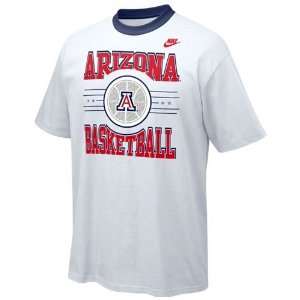  Nike Arizona Wildcats White Player Basketball T shirt 