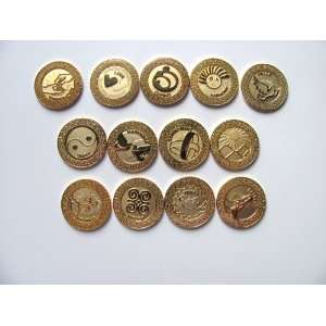   By Pope Benedetto XVI Wedding Ceremonial Unity Coins Gold Tone Set