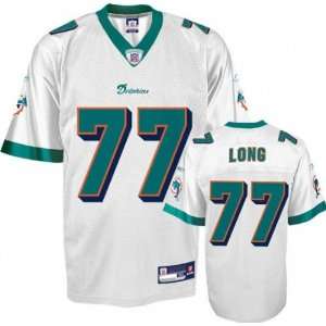  Miami Dolphins Jake Long White Replica Football Jersey 