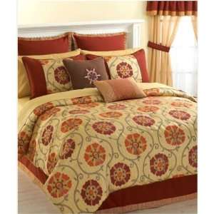  Hallmart Collectibles Azra King Bed in a Bag Comforter Set 