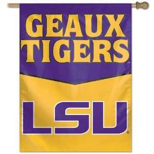  LSU Geaux Tigers Vertical Flag 27x37 Banner Sports 