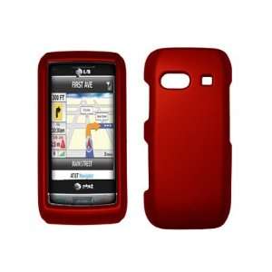 Plus GR700   Premium Red Rubberized Snap On Cover Hard Case Cell Phone 