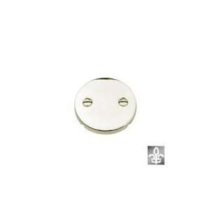  2 H Brass Faceplate For Waste & Overflow Satin