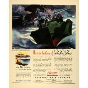   Ship John Paul Jones Sailor Naval   Original Print Ad: Home & Kitchen