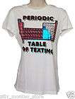 NWT Loyal Army Clothing Periodic Table of Texting Shirt  