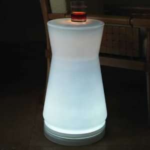  Lighted Table White Glass: Home & Kitchen