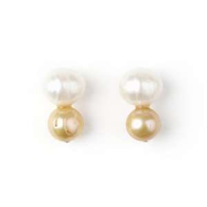 Meg Carter Designs Freshwater Pearl Big Pearl, Little Champagne Pearl 