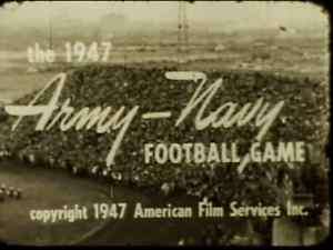 1947 Army Navy Football Game DVD @ Philadelphia TRUMAN  