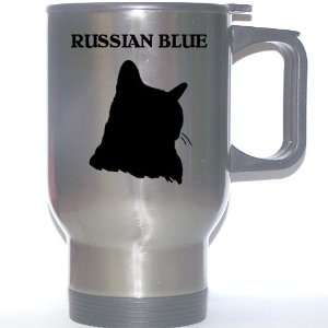 Russian Blue Cat Stainless Steel Mug