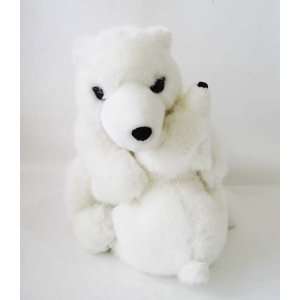 Plush Polar Bear & Baby: Toys & Games