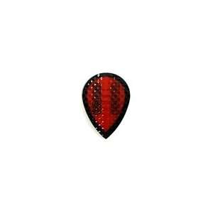  Plain Dimplex Dart Flight   Pear Shape   Red with a black 