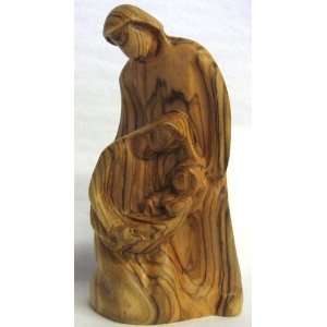  Olive Wood Holy Family   Joseph Behind Mary (HF28 