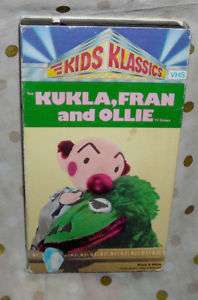 Kukla, Fran and Ollie 2 TV shows Kids Klassics VHS Prev  