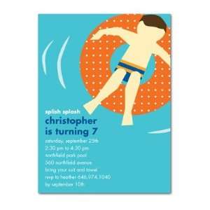  Birthday Party Invitations   Swimming Pool: Persimmon By 