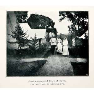 : 1905 Print Russo Japanese War Field Hospital Count Apraksin Sisters 