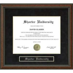  Shorter University Diploma Frame