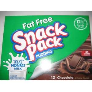 Hunts Snack Pack Pudding Fat Free Grocery & Gourmet Food