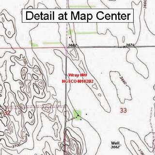 USGS Topographic Quadrangle Map   Wray NW, Colorado (Folded/Waterproof 