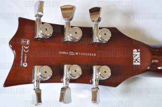 ESP LTD Deluxe EC 1000 ASB Guitar in Amber Sunburst. High Quality 