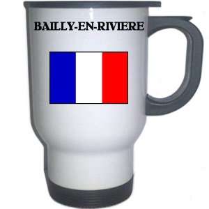  France   BAILLY EN RIVIERE White Stainless Steel Mug 
