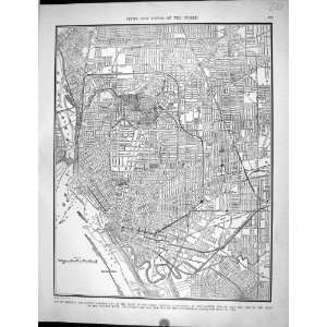 Collier Antique Print 1936 Map Buffalo New York America Hassan Refa 