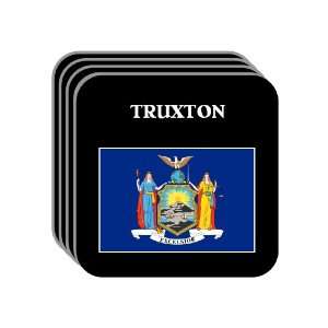 US State Flag   TRUXTON, New York (NY) Set of 4 Mini Mousepad Coasters