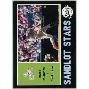 Mark McGwire St. Louis Cardinals 2002 Upper Deck Vintage Sandlot Stars 