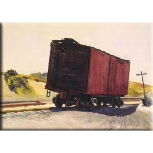  Freight Car at Truro 16x11 Streched Canvas Art by Hopper 