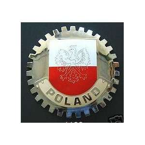  Poland / Polish (Flag) Car Badge 