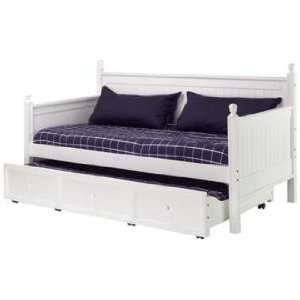  Casey White Twin Trundle Daybed
