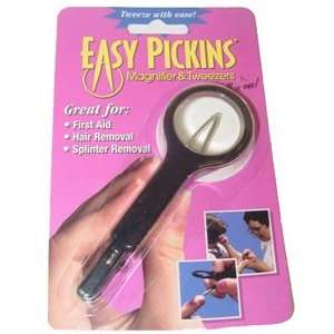 Easy Pickins Magnifying Slant Tip Tweezer * Great For First Aid, Hair 