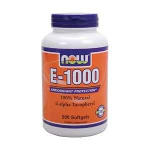  Now Foods Vitamin E 1000 IU, 200 gels Health & Personal 
