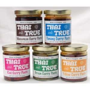 Thai and True Curry Paste   5 Flavor Sampler  Grocery 