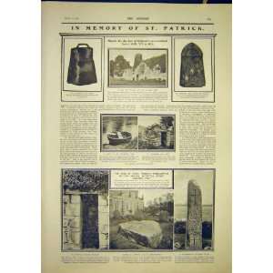  St Patrick Ireland Slane Abbey Downpatrick Print 1902 