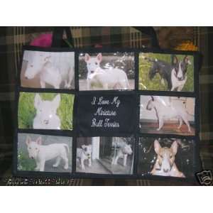  I Love My Miniature Bull Terrier Personalized Photo Tote 