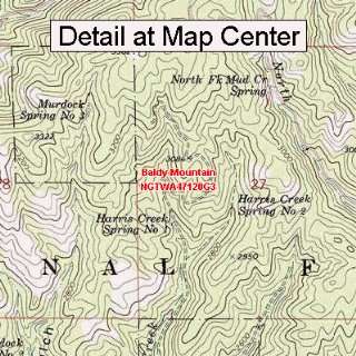 USGS Topographic Quadrangle Map   Baldy Mountain, Washington (Folded 