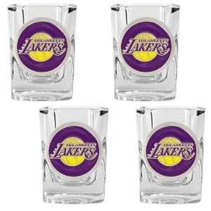    Los Angeles Lakers NBA 4pc Square Shot Glass Set: Everything Else